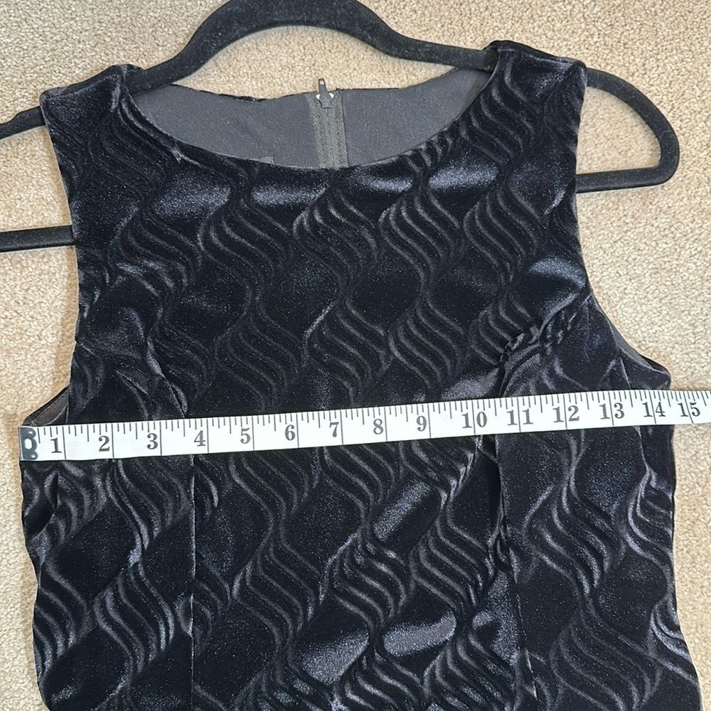 Vintage Scott McClintock Petite Black Sleeveless Mother Bride Formal Dress 6P - Picture 8 of 10